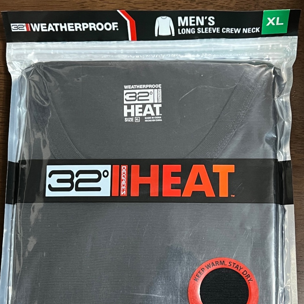 32 Degree Heat Men’s Long Sleeve Crew Neck